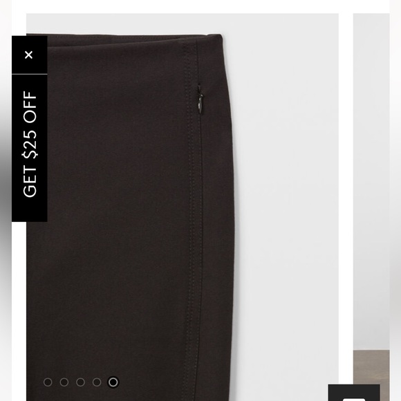 Club Monaco Slim Seam Trouser black size 4 - Picture 5 of 12